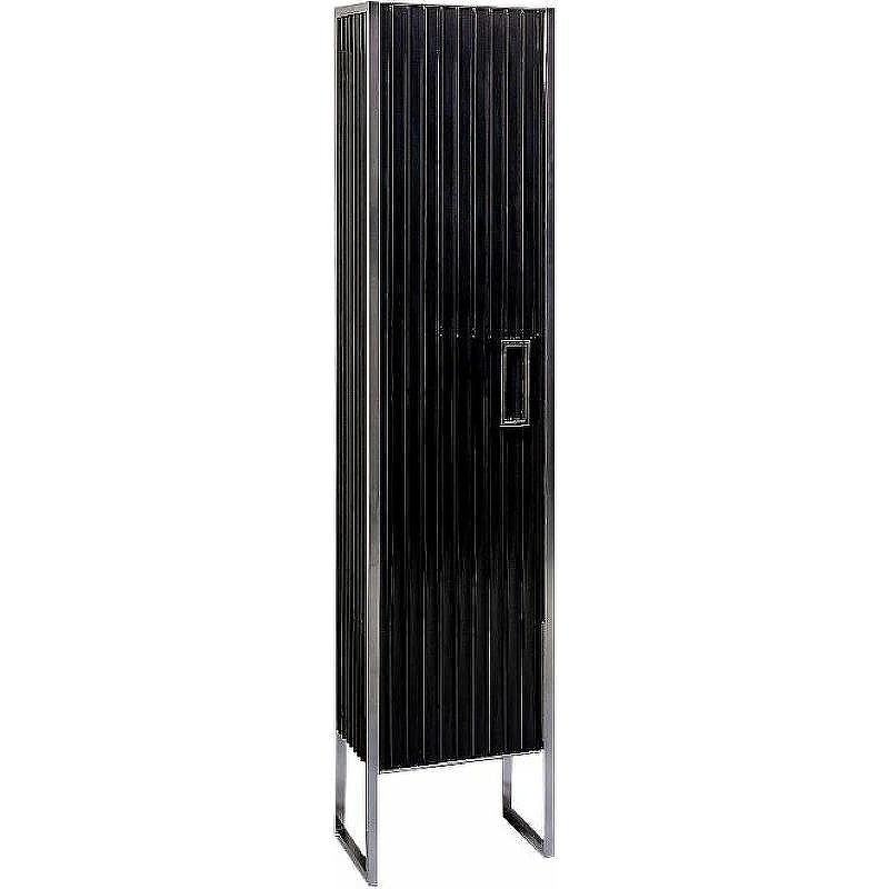 Шкаф пенал Boheme Armadi Art Monaco 35 L 868-BCR-L Черный глянец Хром