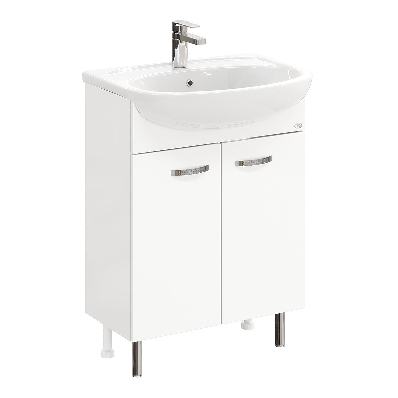 Тумба под раковину Onika Коралл 60 106149 цвет Белый