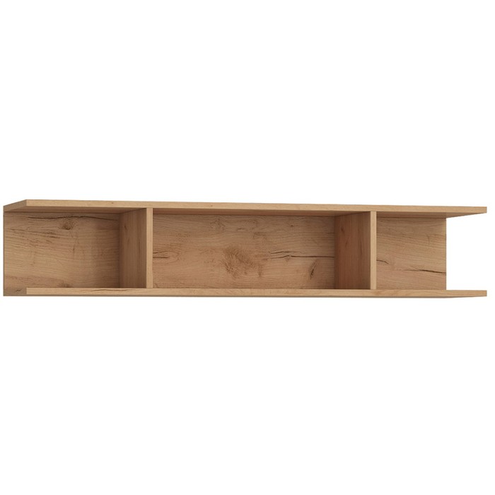 Полка навесная «Шерлок», 1202×298×200 мм, ЛДСП, цвет дуб крафт золотой