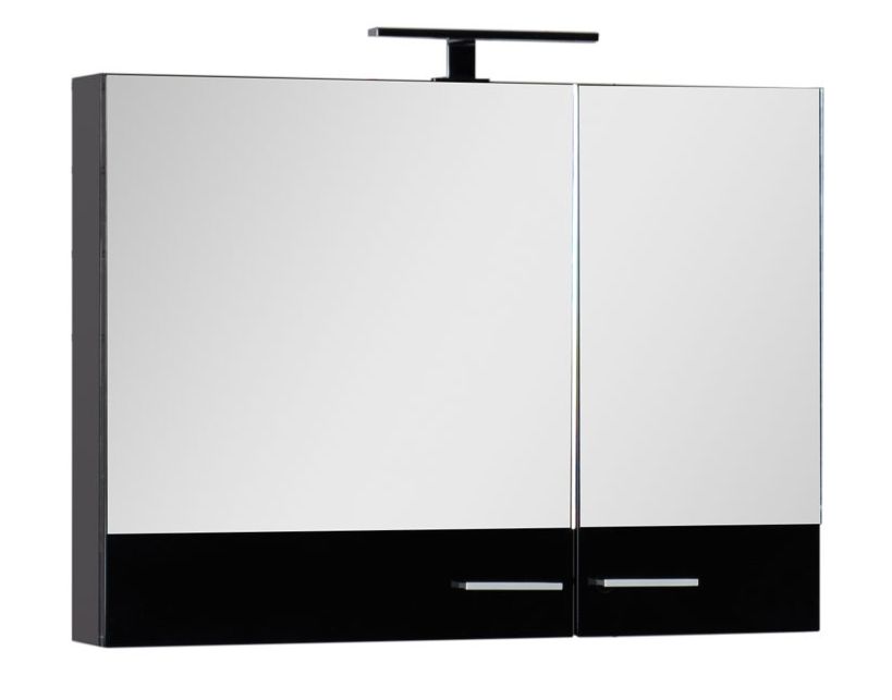 Зеркало-шкаф Aquanet Нота 90 черный 168880