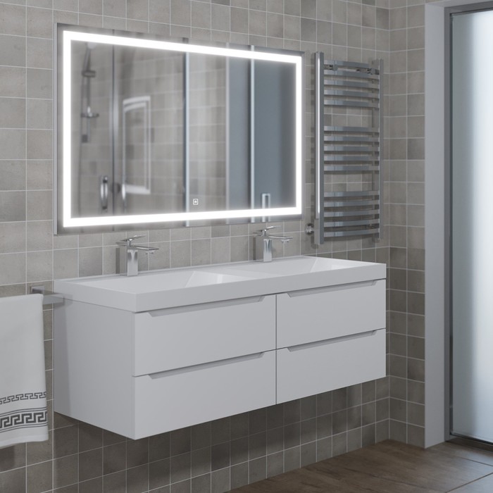 Тумба подвесная Uperwood, под раковину Uperwood Tanos 120, цвет белый