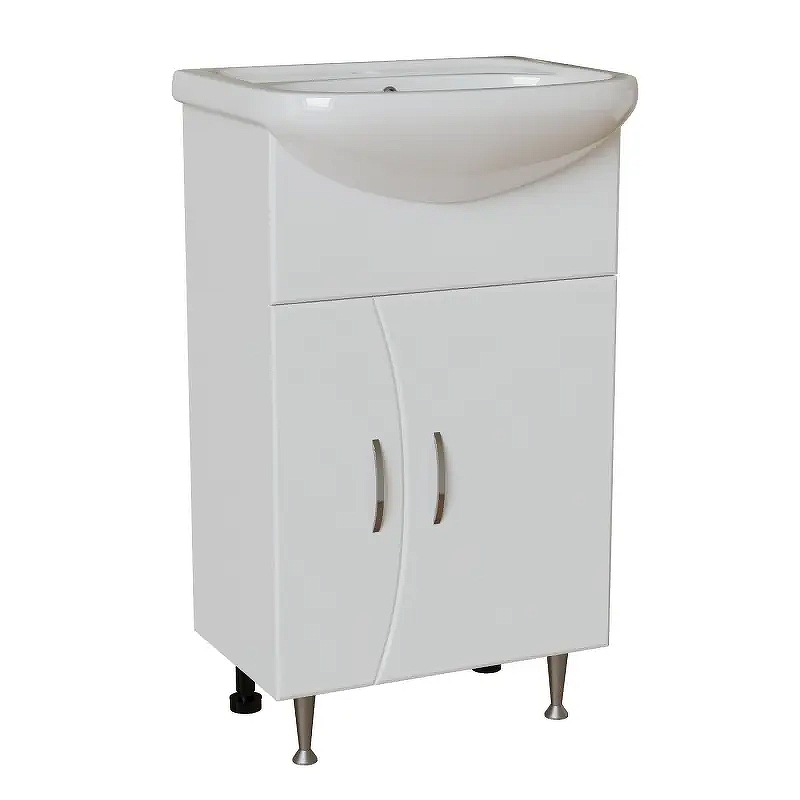 Тумба под раковину Mixline Эталон 50 557795 цвет Белый