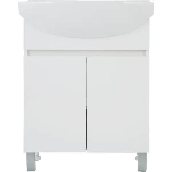 Тумба под раковину напольная Соло Элеганс 65 см цвет белый
