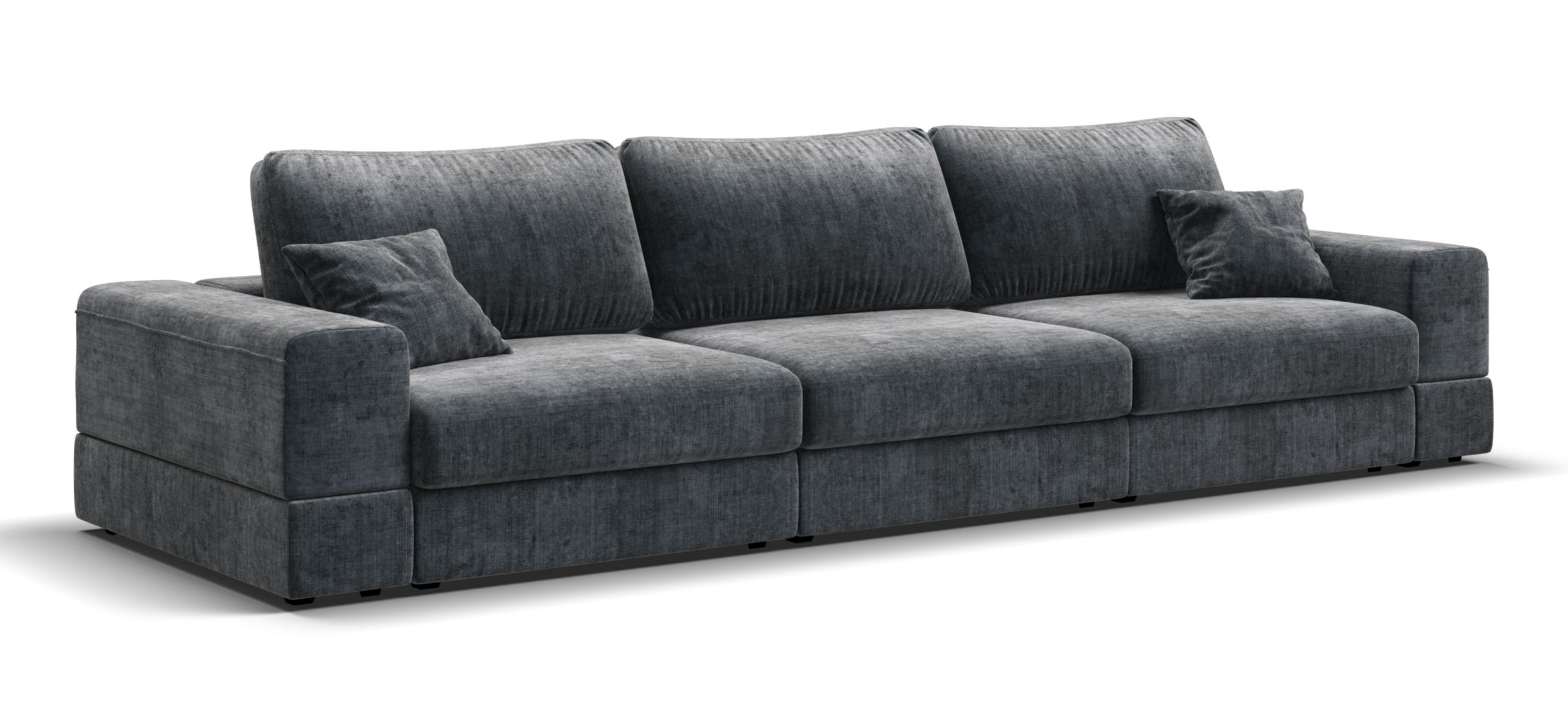 Диван-кровать Босс Модуль Макс Шенилл Глосс карбон