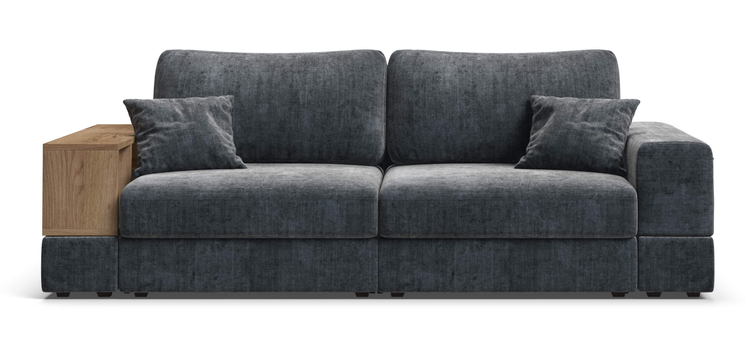 Диван-кровать Босс Модуль Шенилл Глосс карбон