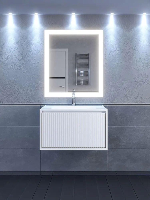 Тумба под раковину Uperwood Next Premium 70 3930205152 подвесная цвет Белый матовый