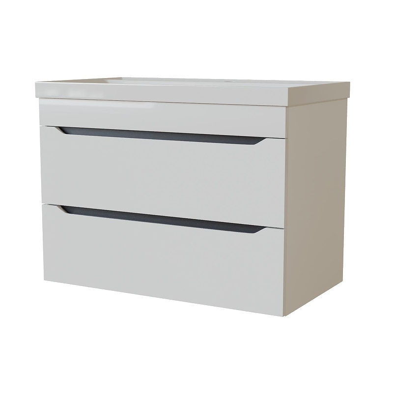 Тумба под раковину Mixline Лайн 70 555463 цвет Белый