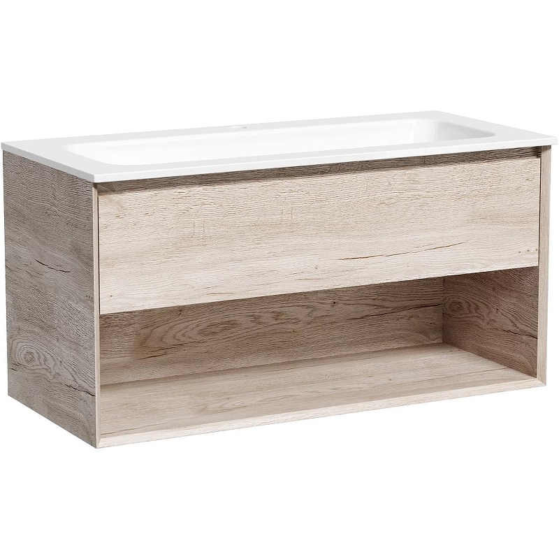 Тумба под раковину Sancos Marmi 1.0 100 MR1.0100EG подвесная Дуб галифакс натуральный