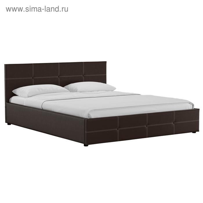 Кровать двуспальная «Синди», с подъёмным механизмом, с ортопедическим основанием, 1600×2000 мм, цвет шоколад