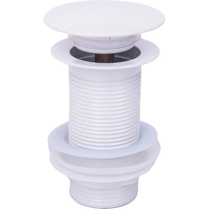 Донный клапан WellWant WWS02110W click-clack Белый глянцевый