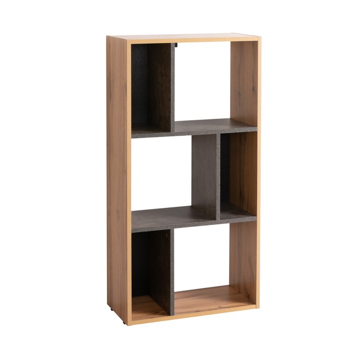 Стеллаж «Крафт», 270×550×1090 мм, цвет дуб золотой крафт/камень тёмный