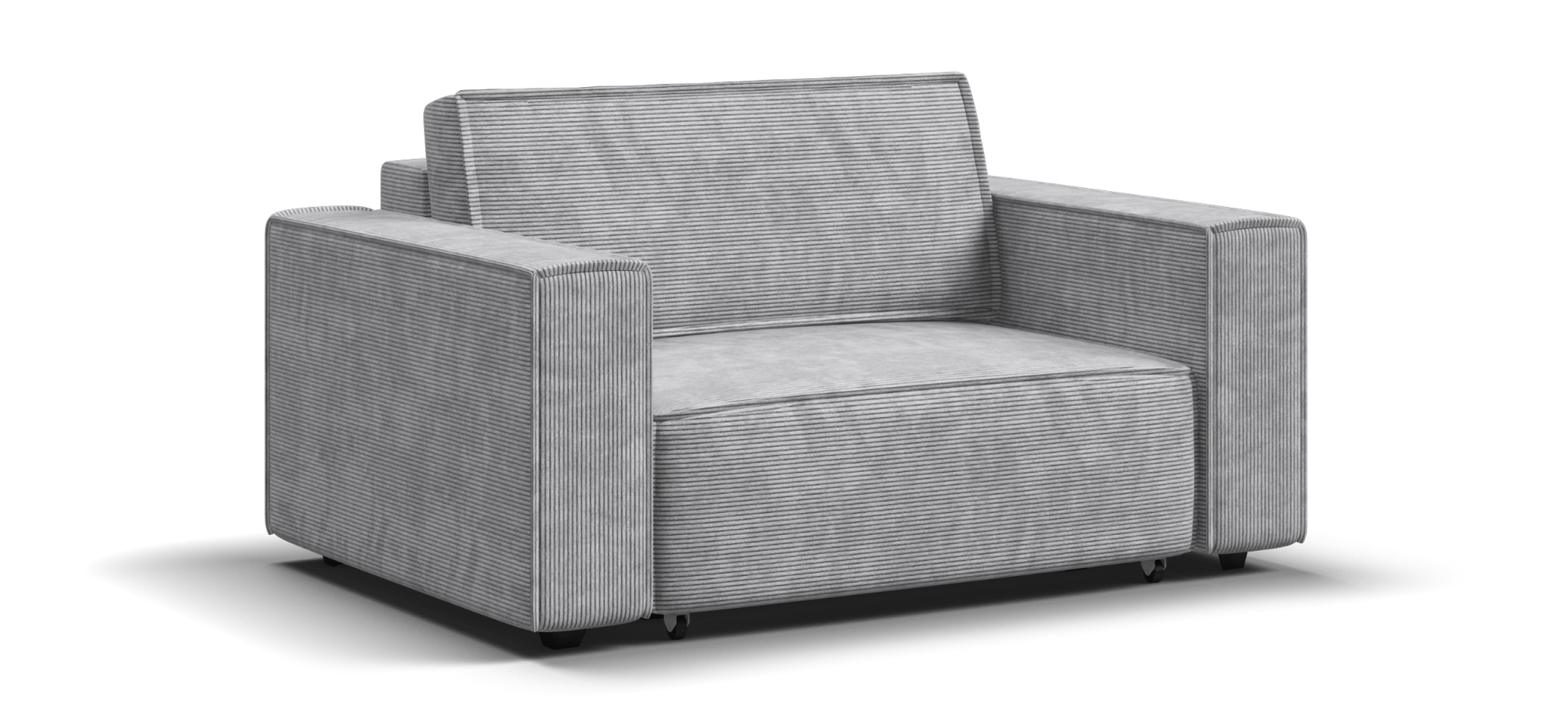 Кресло Босс Софт Модуль Вельвет Корд серый