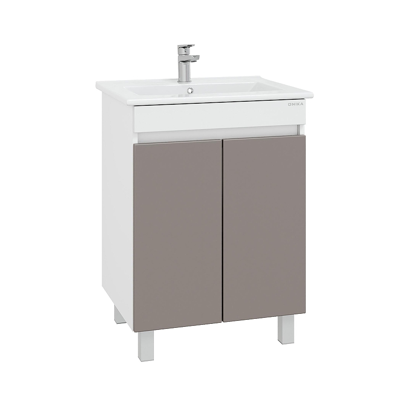 Тумба под раковину Onika Марви 60 106152 цвет Белый Мокко