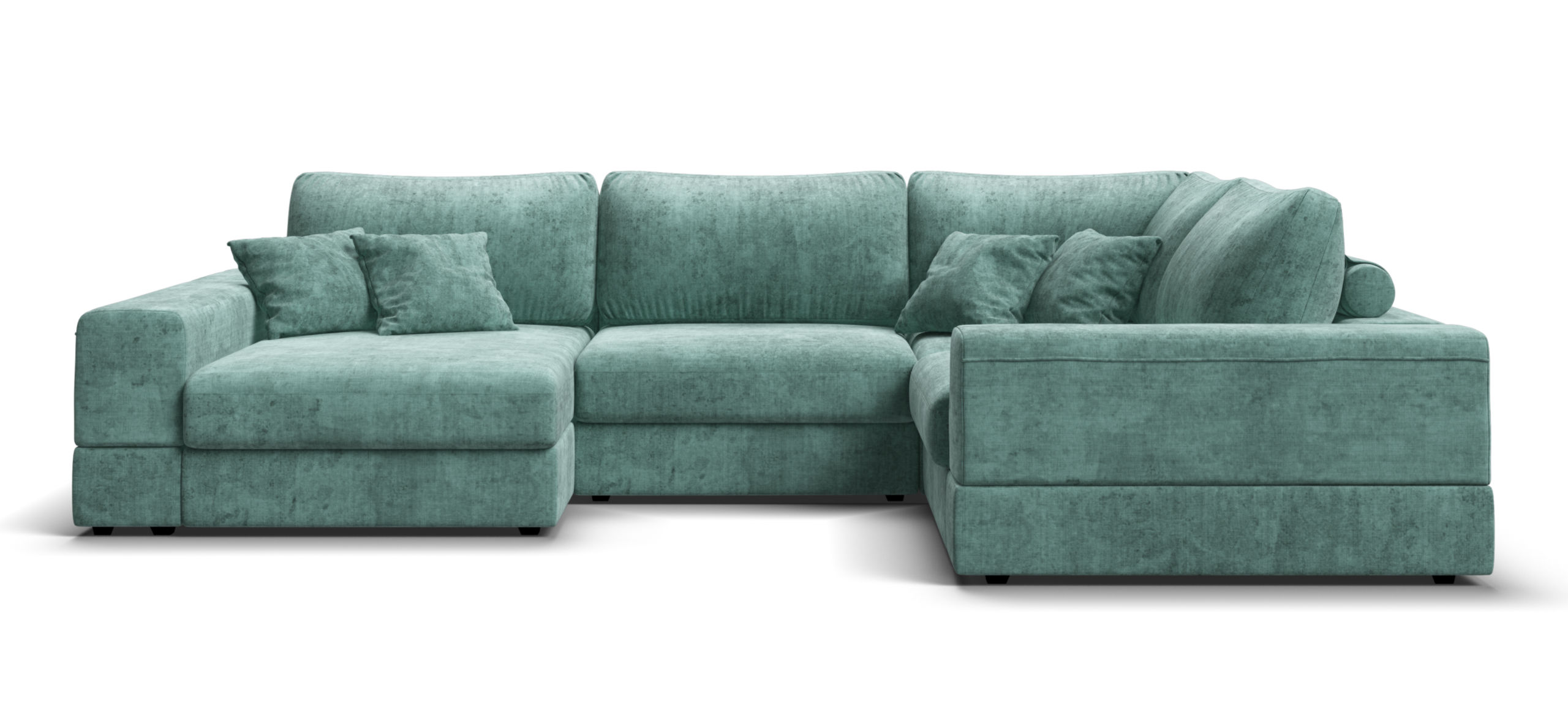 П-образный диван-кровать Босс Модуль Шенилл Глосс минт