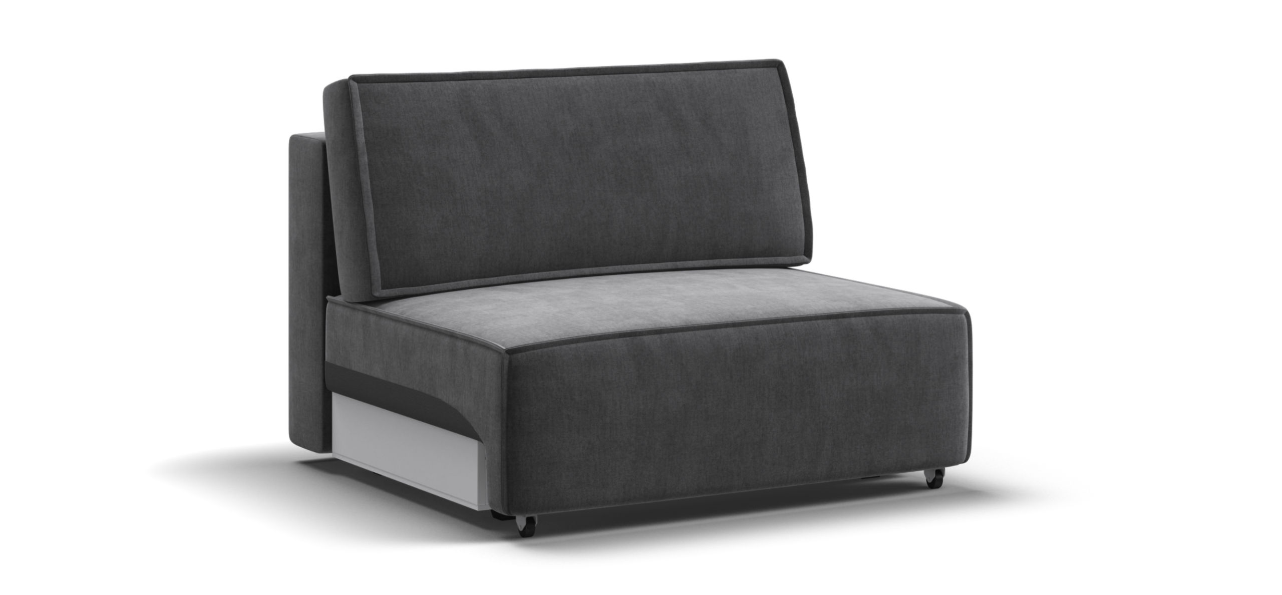 Босс Софт Модуль спальное место Велюр Монолит серый