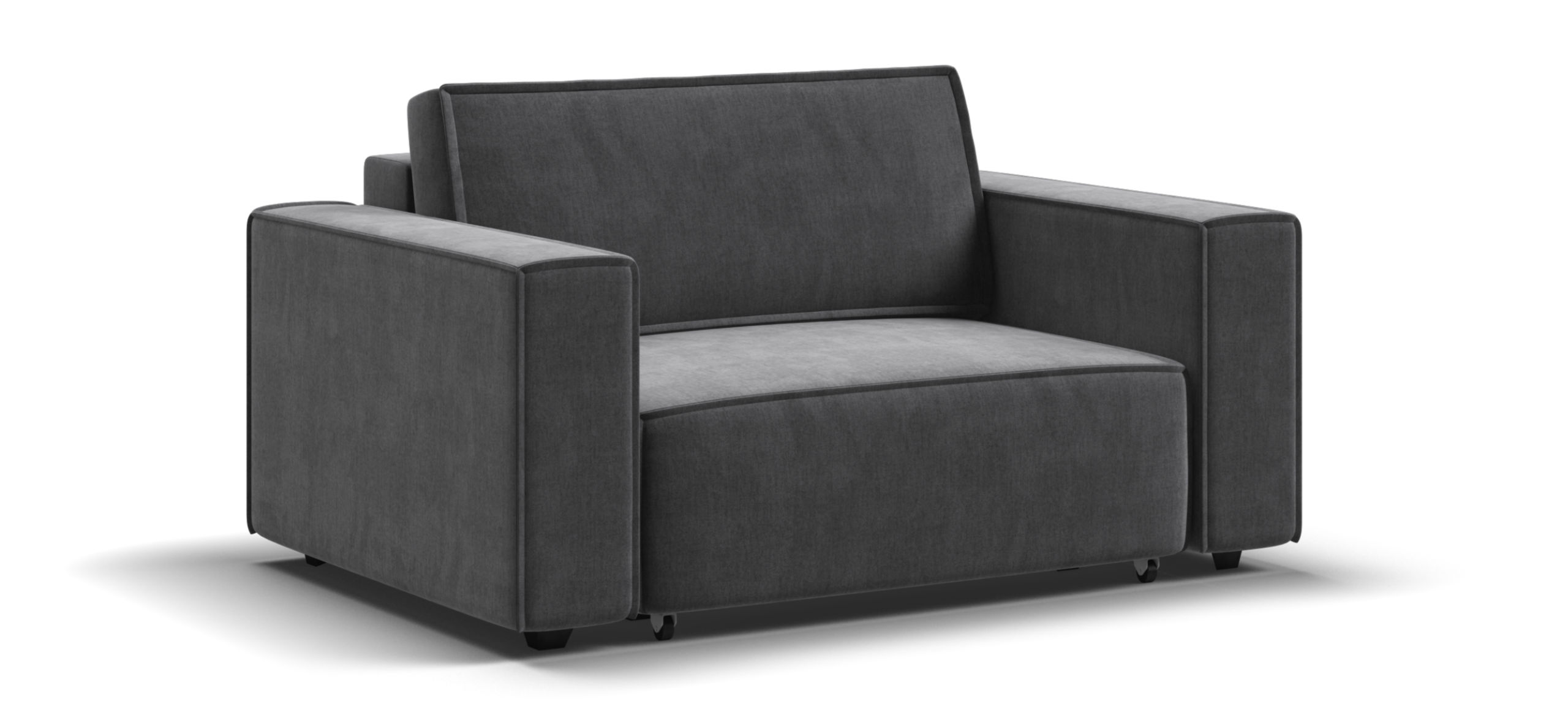 Кресло Босс Софт Модуль Велюр Монолит серый