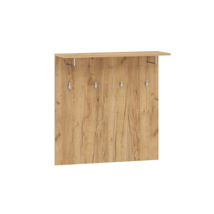 Вешалка настенная в прихожую «Санти», 900×280×900 мм, цвет дуб крафт золотой